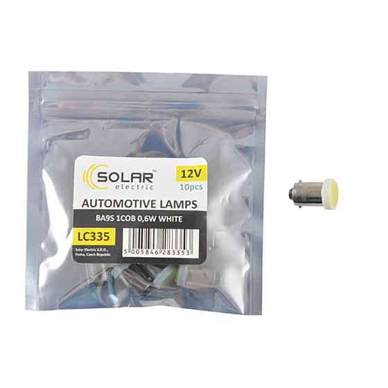 LED автолампа Solar 12V T8.5 BA9s 1COB 0,6W white 10шт Київ