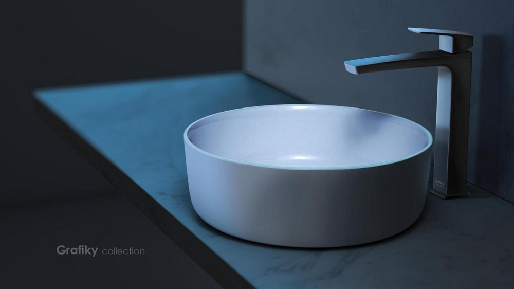 Змішувач для раковини високий Imprese Grafiky ZMK041807011, чорний Київ - фото 7