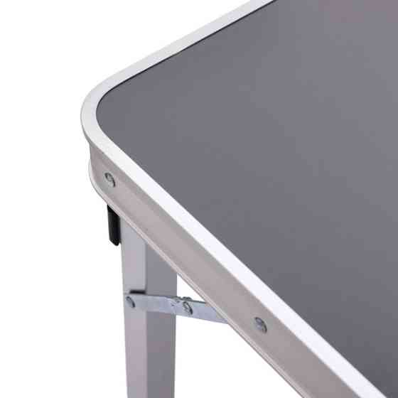 Розкладний стіл + 4 стільці кемпінговий набір для пікніка, риболовлі, відпочинку, туризму Сірий JY-12061G Київ