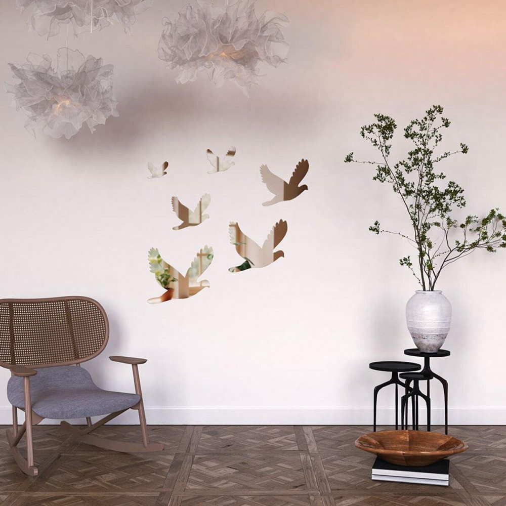 Зеркальный настенный декор 