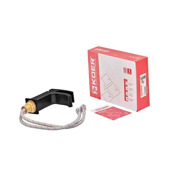 Чёрный смеситель для умывальника Koer KB-12007-05 (модель KR3443) Харьков