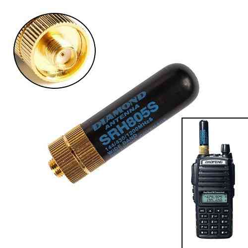 Антена трьохдіапазонна 144/430/1200МГц для рацій BaoFeng, Kenwood SRH805S, підсилена Київ