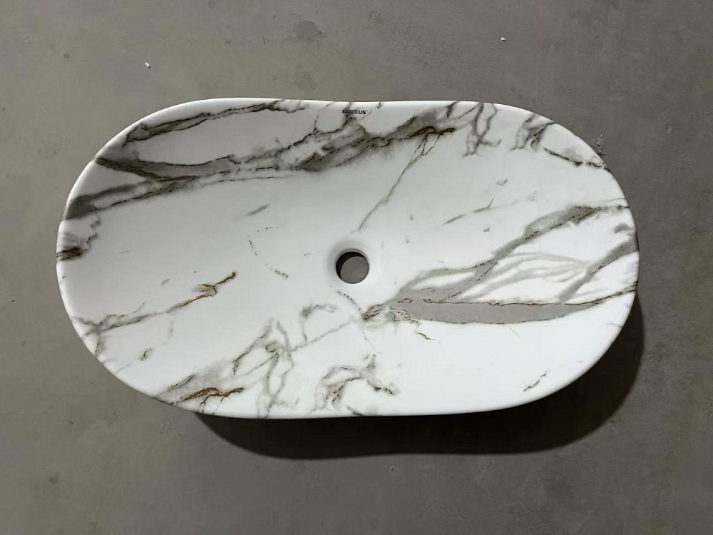 Раковина накладна MIXXUS PREMIUM WAVE-0105 MARBLE 620х360х160mm   ( MP6559 ) 27925 Харків - фото 8