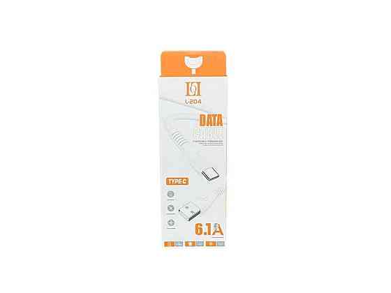 Кабель TYPE С USB 6A 1м білий L-204 ТМ YESPLUS Київ