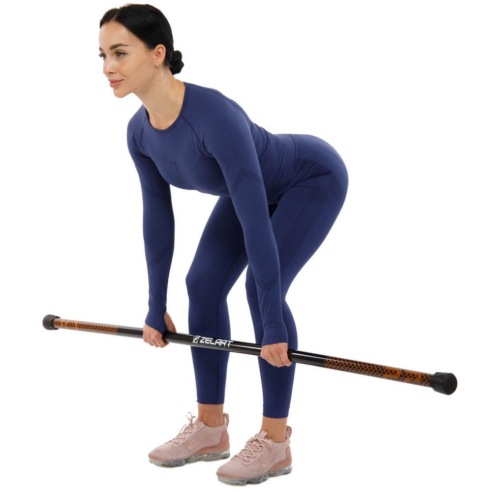 Палка гимнастическая 3-х секционная Бодибар Zelart 9994-10 вес 10 кг Киев - изображение 8