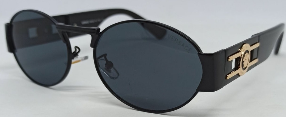 Брендові унісекс брендові окуляри лінзи чорні в чорному металі із золотом. Київ - фото 8