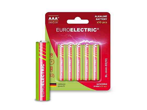 Батарейка щелочная LR03/AAA 10шт 1,5V (блистер) ТМ EUROELECTRIC Киев