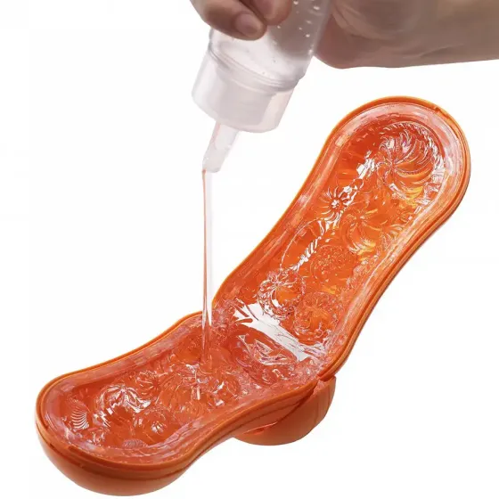 Мастурбатор Tenga Flip Orb — Sunset Orange, з можливістю зміни тиску та стимулювальними кульками всередині Львів