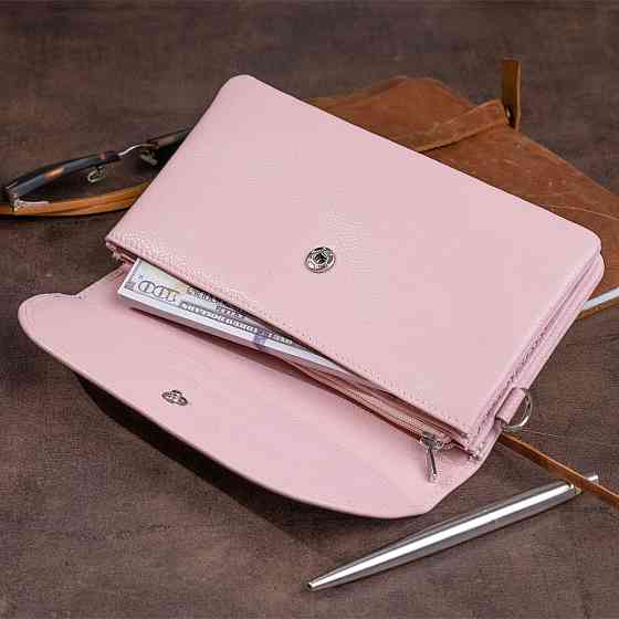 Клатч из кожи женский ST Leather 19323 Розовый Киев