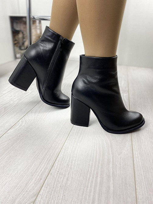 SANTINI Шкіряні черевики жіночі на підборах з натуральної шкіри демісезонні весна-осінь 953652- Коломия - фото 4