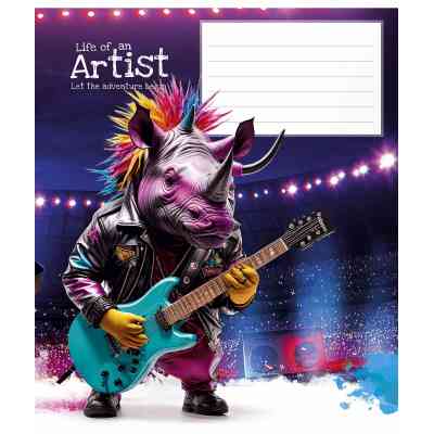 Зошит Школярик Cool adventures 12 аркушів клітинка (012-3413K) Вінниця