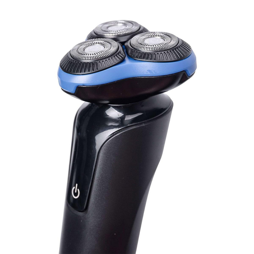 Електробритва 5 Вт 800 mAh бритва електрична бездротова з 3 голівками для гоління Синя Sokany SK-16038BL Київ - фото 5