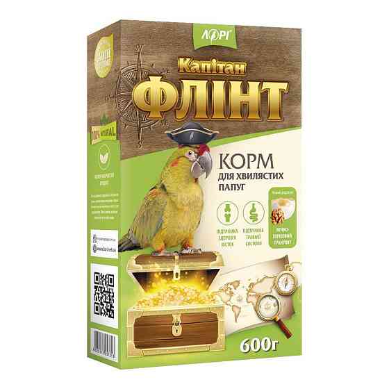 Корм для волнистых попугаев Флинт корм для птиц 600 г, Лори Винница