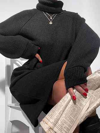 Женское стильное объемное теплое платье плотное Ангора вязкая Одесса