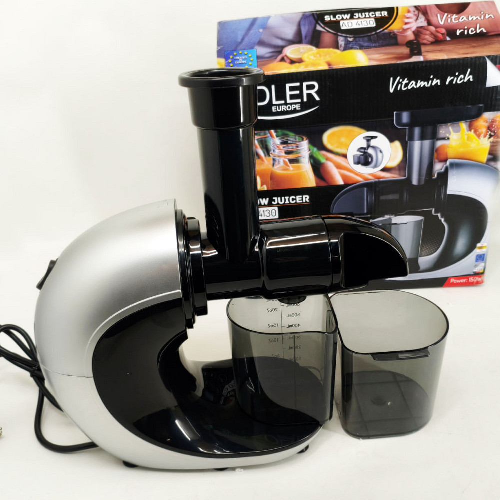 Соковитискач шнековий для цитрусових фруктів та овочів Adler AD 4130 домашній електричний на 150Вт GP-17 Львів - фото 9