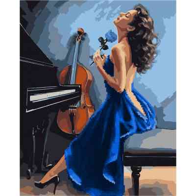 Картина по номерам Santi З алмазною мозаїкою Гармонія музики 40 х 50 см (954909) Вінниця