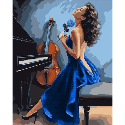 Картина по номерам Santi З алмазною мозаїкою Гармонія музики 40 х 50 см (954909) Вінниця - фото 1