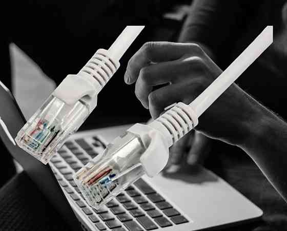 Интернет кабель патчкорд LAN RJ-45 длина 3 метра для подключения сетевых устройств, роутеров, ПК, AR Киев
