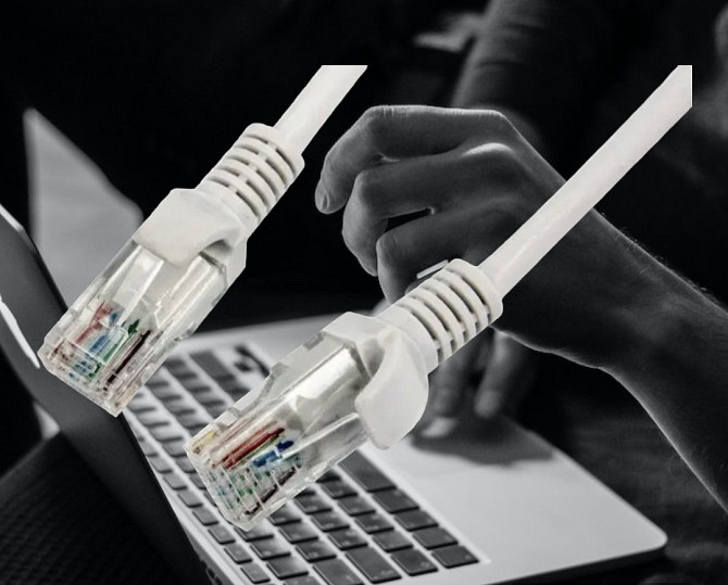 Інтернет кабель патчкорд LAN RJ-45 довжина 3 метри для підключення мережевих пристроїв, роутерів, ПК Київ - фото 1