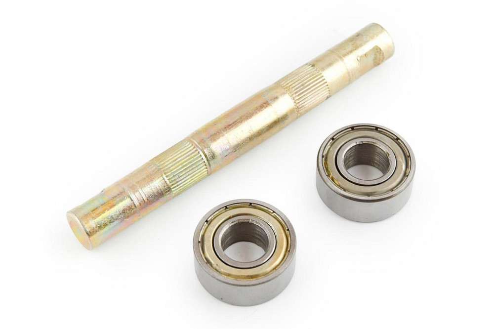 Ось каретки велосипедная (клин) (L-14 см) (+ 2 подшипника 6902-ZZ) Мукачево - изображение 1