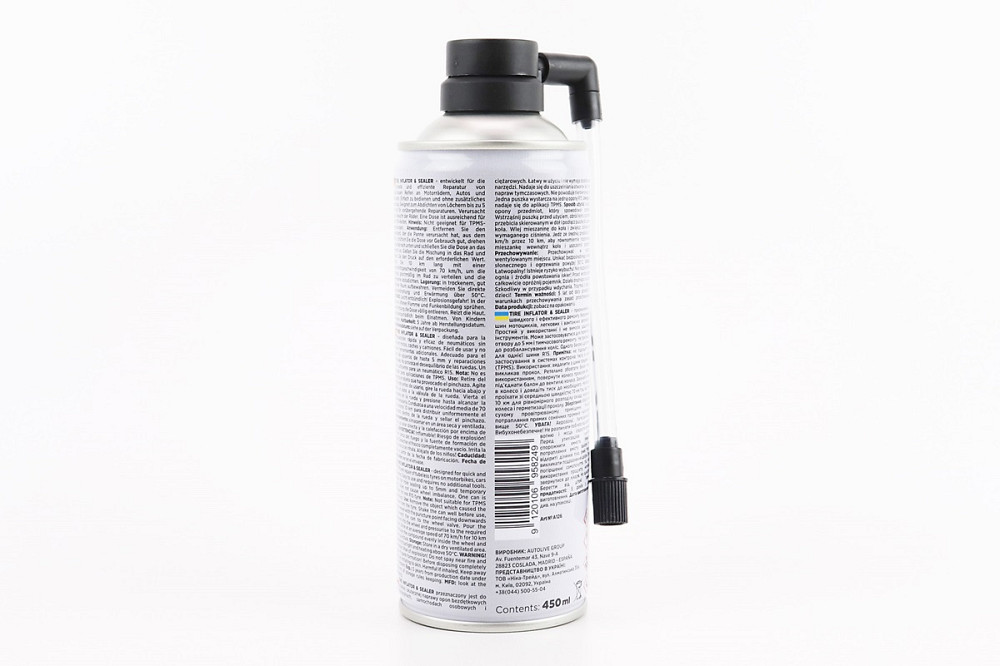 Герметик для швидкого ремонту шин "TIRE INFLATOR SEALER", Аерозоль 450ml Київ - фото 2