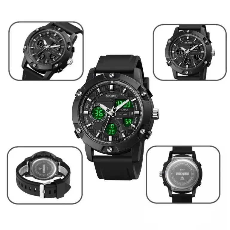 Мужские наручные классические часы Skmei 1757 Черный Винница - изображение 9