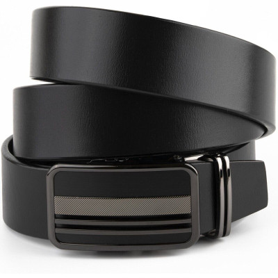 Ремень Vintage Мужской с автоматической пряжкой полоски Черный (20292) Винница - изображение 1