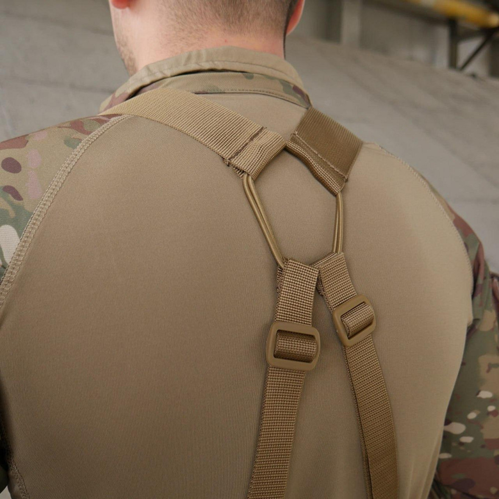 Тактичні армійські лямки для тактичного поясу розвантажувальний ремінь до рпс койот  плечові лямки     WAR Львів - фото 4