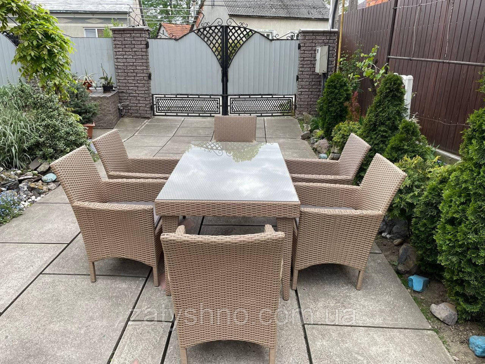 Ротанговая мебель  с 6 креслами и большим столом Киев - изображение 5