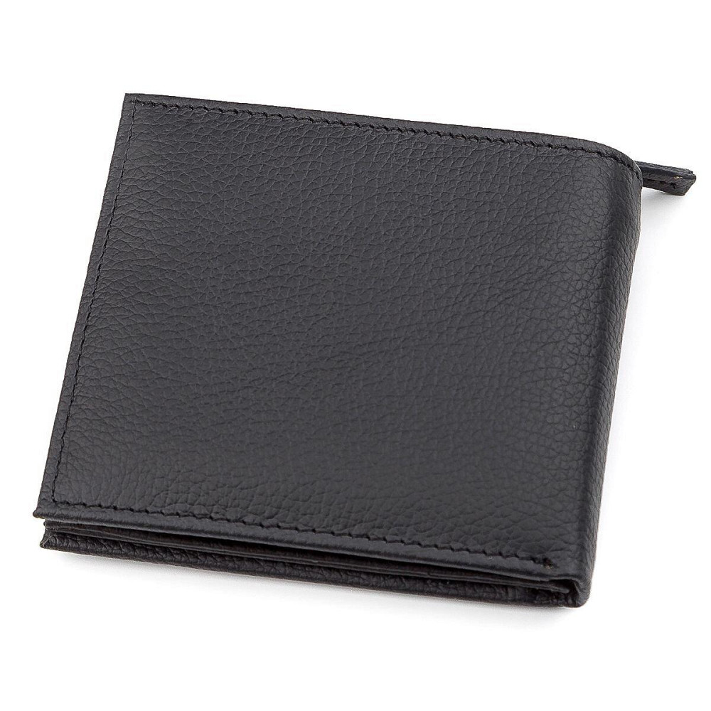 Чоловічий гаманець ST Leather 18343 (ST154) натуральна шкіра Чорний Київ - фото 2