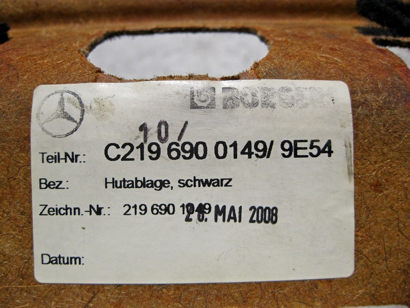 Mercedes-Benz  A2196900149 9E54 Обшивка задньої полиці під шторку заднього скла CLS C219 Одесса - изображение 4