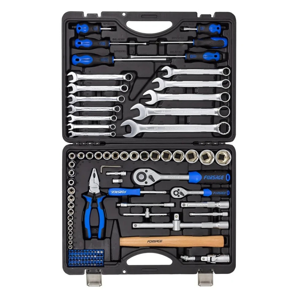 Набор инструментов 110 предметов 1/4''&1/2''(6-гран)(5-32мм) FORSAGE F-41101-5 Одесса - изображение 1