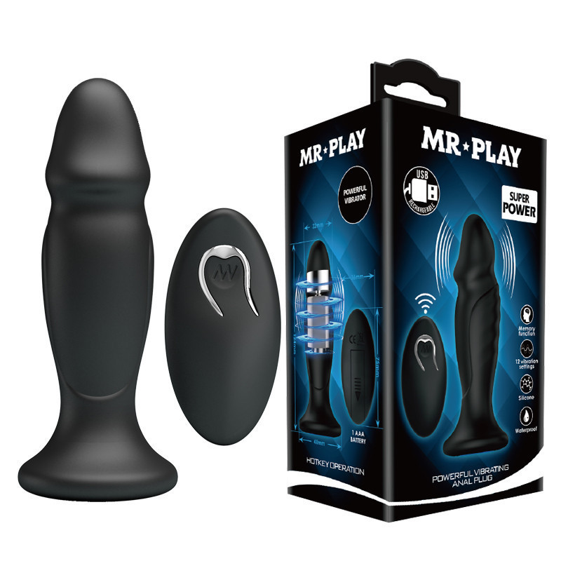 Анальная пробка - Mr.Play Powerfull Vibrating Anal Plug Sex Aura Киев - изображение 1