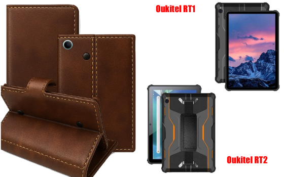 Книжка-трансформер для планшета Oukitel Rt1, Oukitel Rt2, колір Black Buno-Red Київ
