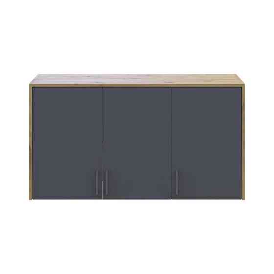 Антресоль высокая Doros Ронди Дуб Артизан/Графит 3 ДСП 121х52х65 (DRS-011906) Днепр