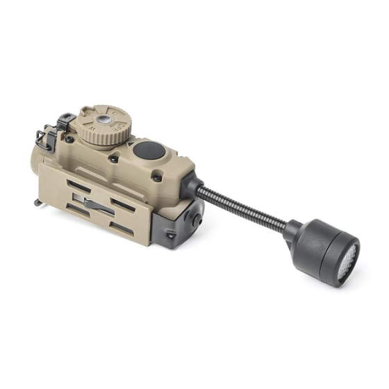 Тактический фонарь Sidewinder на шлем (белый + красный + зеленый + синий + ИК свет) Койот Киев