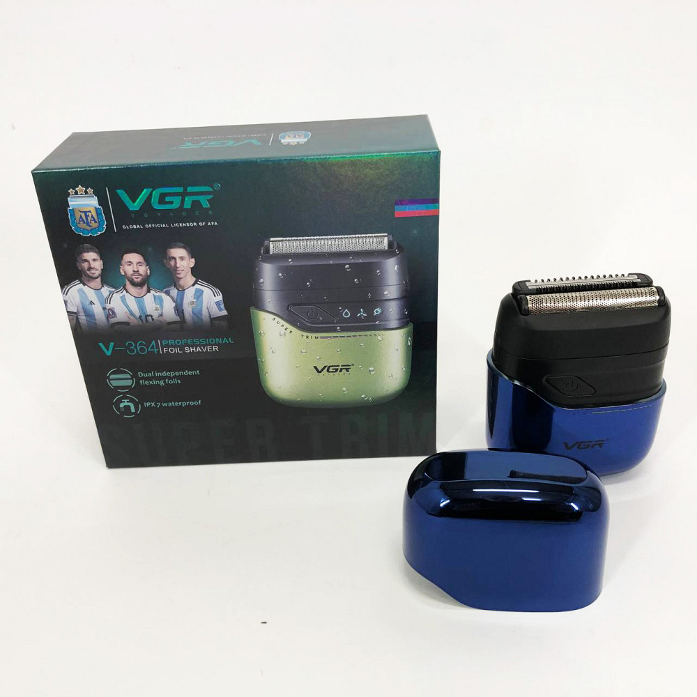 Компактна електробритва чоловіча VGR V-364, Портативна електробритва для бороди, Бритви акумуляторні CG-50 Львів - фото 9