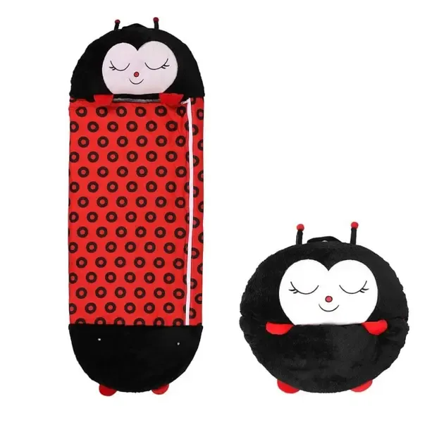 Божья коровка Детский спальный мешок на молнии 3 в 1 игрушка подушка спальник и встроенная подушка Коломыя - изображение 1