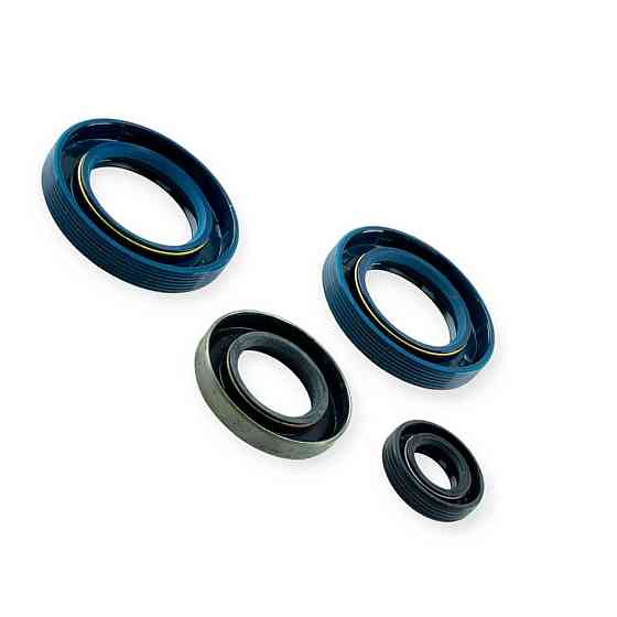 Сальник 2108 (к-кт 4 шт) сині, первинного валу в металі) КРТ КПП Мукачево