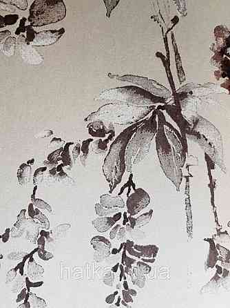 Шпалери флізелінові Khroma LAV502 LA VIE EN ROSE сірі гілки коричневі квіти Київ