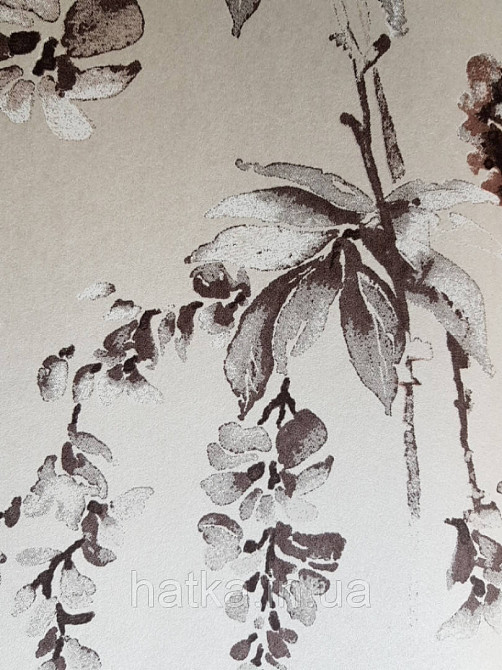 Шпалери флізелінові Khroma LAV502 LA VIE EN ROSE сірі гілки коричневі квіти Київ - фото 3