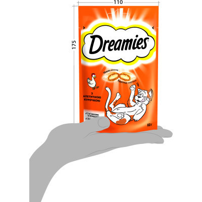 Лакомство для котов Dreamies с курицей 60 г (4008429037894) Винница - изображение 6