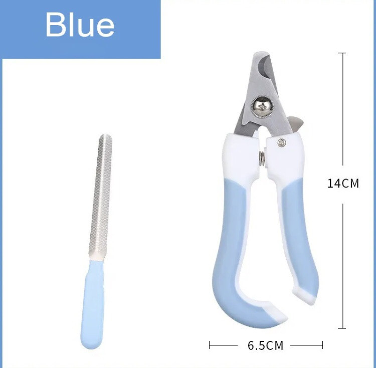 Кусачки для стрижки когтей у кошек и собак в комплекте с пилочкой - размер кус 14,5*6,5см, розовый Киев - изображение 7