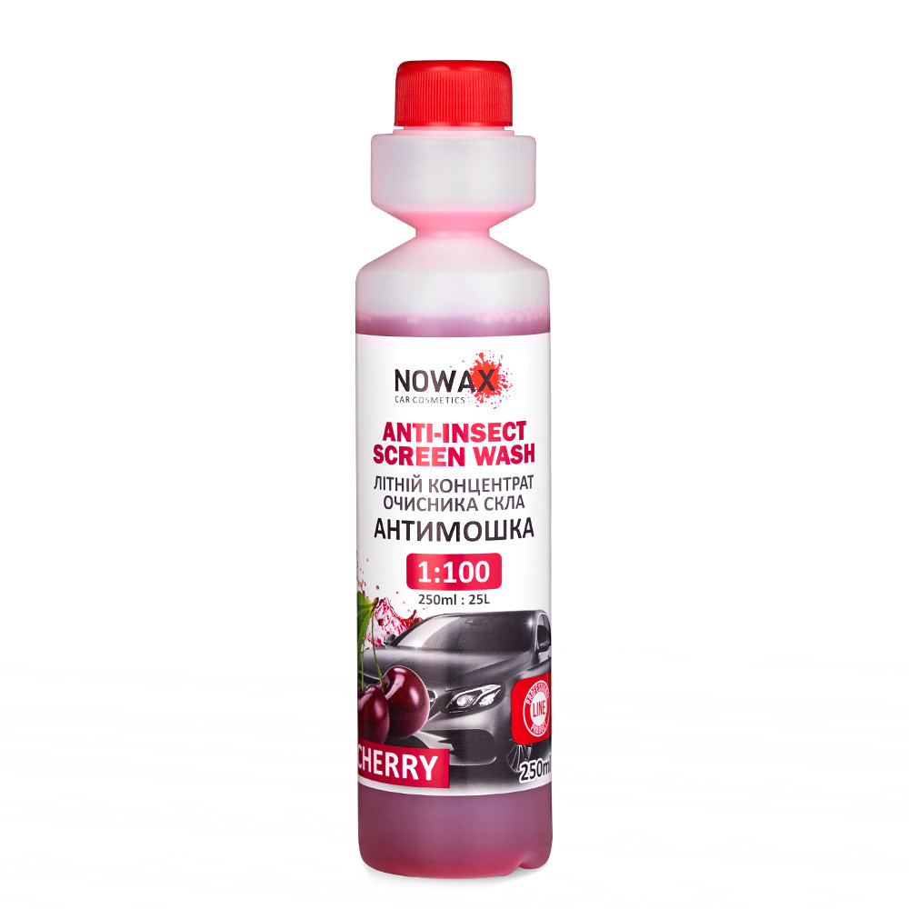 Омивач скла Nowax Anti Insekt літній Cherry концентрат 250мл Львів - фото 1