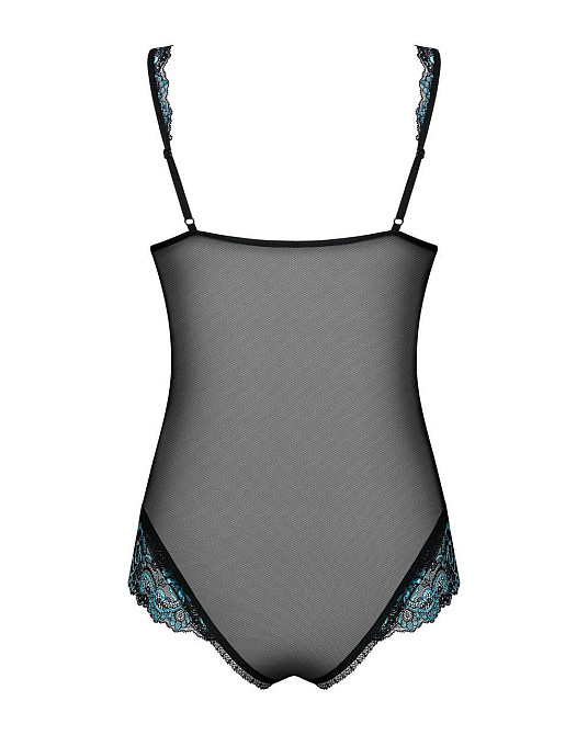 (SALE) Сетчатое боди на косточках Obsessive Amanta teddy S/M, черное, с доступом Sex Aura Киев - изображение 7