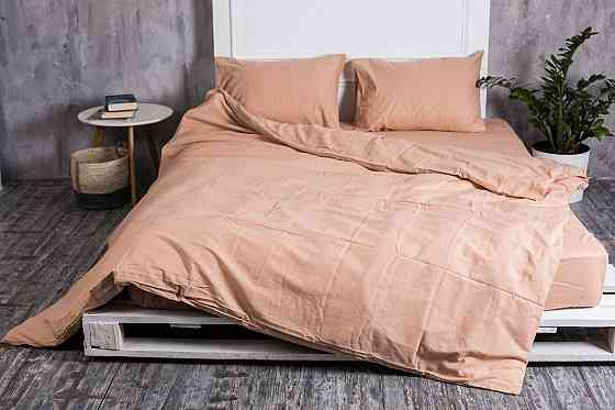 Ecotton Комплект постілі Ecotton двоспальний Підковдра та 2 наволочки кремовий Коломия