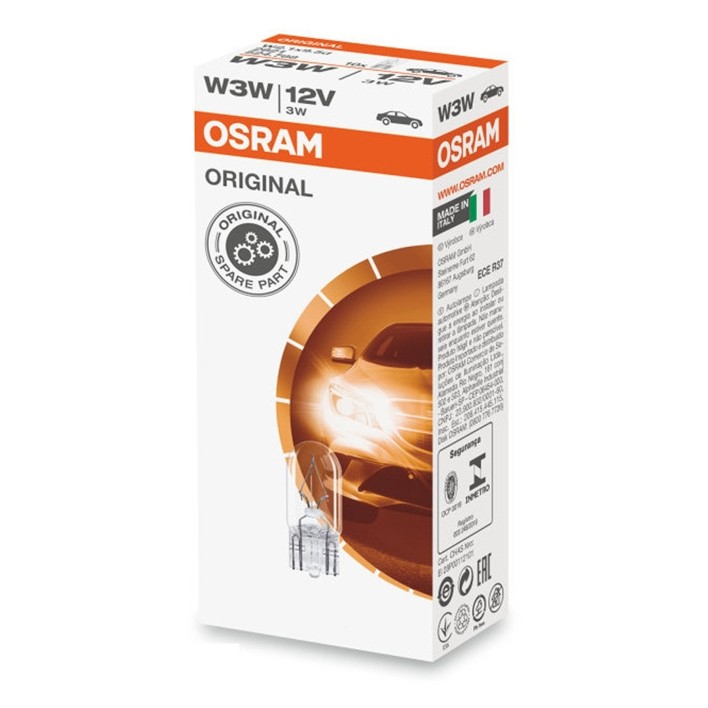 Покажна лампа розжарювання OSRAM 2821FS W3W 12 V W2.1X9.5D Харків - фото 2
