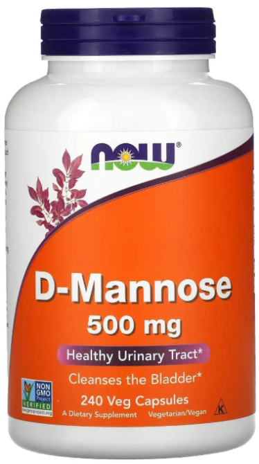 D-манноза для здоров'я сечових шляхів Now Foods D-Mannose 500 мг 240 вег капс Київ - фото 1