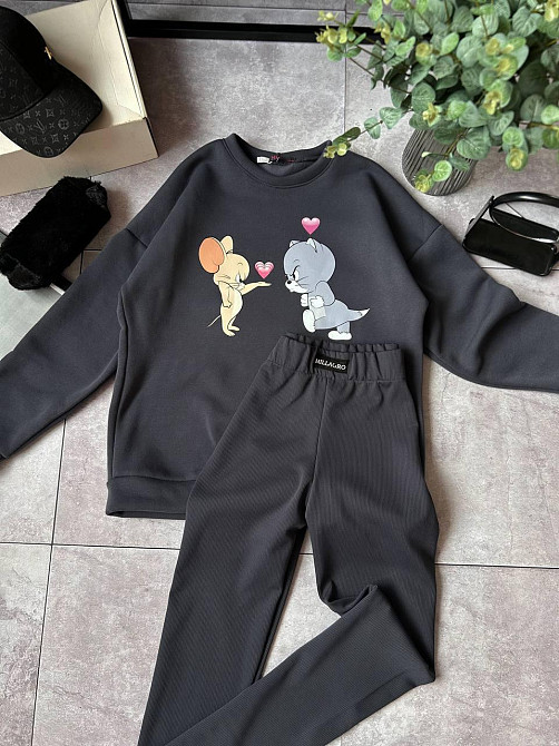 Женский трендовый зимний костюм Графит, 46/48 Одесса - изображение 8