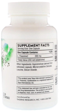 L-Теанин 200мг Thorne Theanine 90 кап Киев